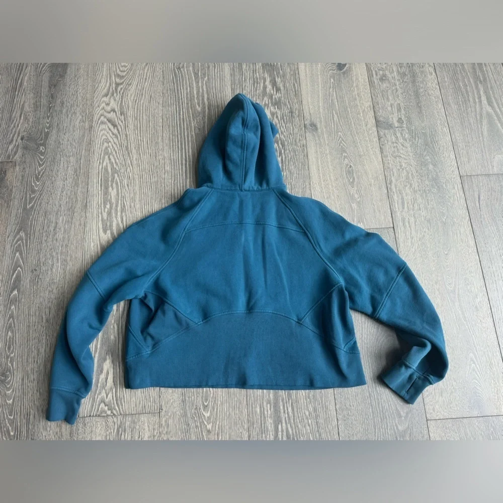 Lululemon Scuba Oversized 1/2 Zip Hoodie in Blue Borealis Size XL/XXL